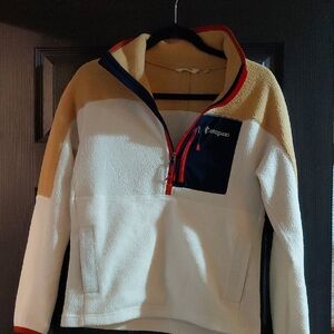 Cotopaxi Multicolor Fleece Jacket with Red Accent